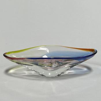 Skleněná miska z hutního skla